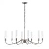 Hubbardton Forge Grace 8 Arm Chandelier