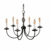 Hubbardton Forge Twist Basket 6 Arm Chandelier