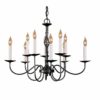 Hubbardton Forge Twist Basket 10 Arm Chandelier