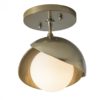 Hubbardton Forge Brooklyn 1-Light Double Shade Semi-Flush