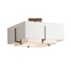 Hubbardton Forge Exos Square Small Double Shade Semi-Flush