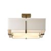 Hubbardton Forge Exos Square Double Shade Semi-Flush