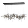 Hubbardton Forge Tura 7-Light Seeded Glass Rectangular Pendant