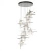 Hubbardton Forge Tura 9-Light Seeded Glass Round Pendant