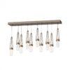 Hubbardton Forge Link 10-Light Blown Glass Rectangular Pendant