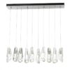 Hubbardton Forge Luma 10-Light Large Crystal Rectangular Pendant