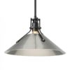 Hubbardton Forge Henry Medium Steel Shade Pendant