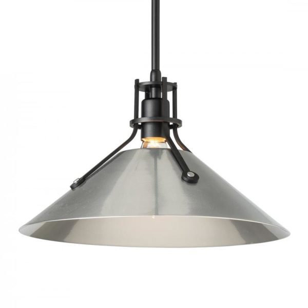 Hubbardton Forge Henry Medium Steel Shade Pendant