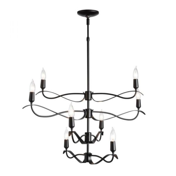 Hubbardton Forge Willow 8-Light Chandelier