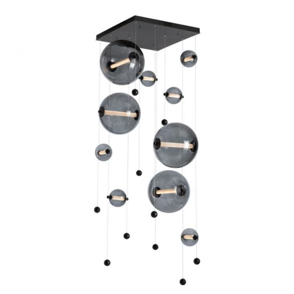 Hubbardton Forge Abacus 10-Light Square LED Pendant