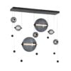 Hubbardton Forge Abacus 7-Light Double Linear LED Pendant