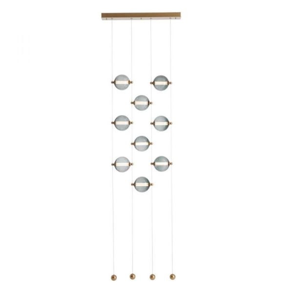 Hubbardton Forge Abacus 9-Light Ceiling-to-Floor LED Pendant
