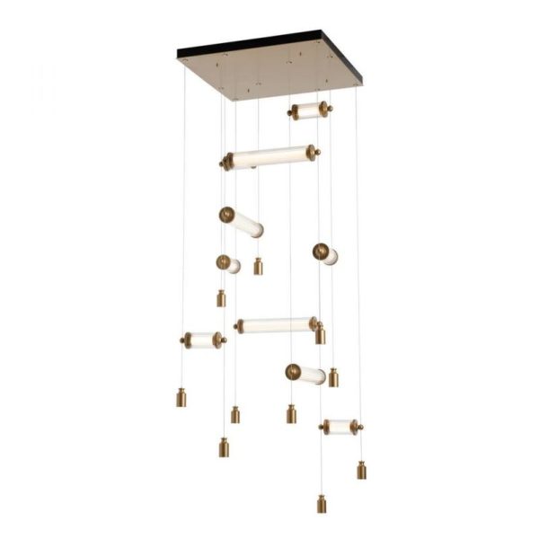 Hubbardton Forge Libra 10-Light Square LED Pendant