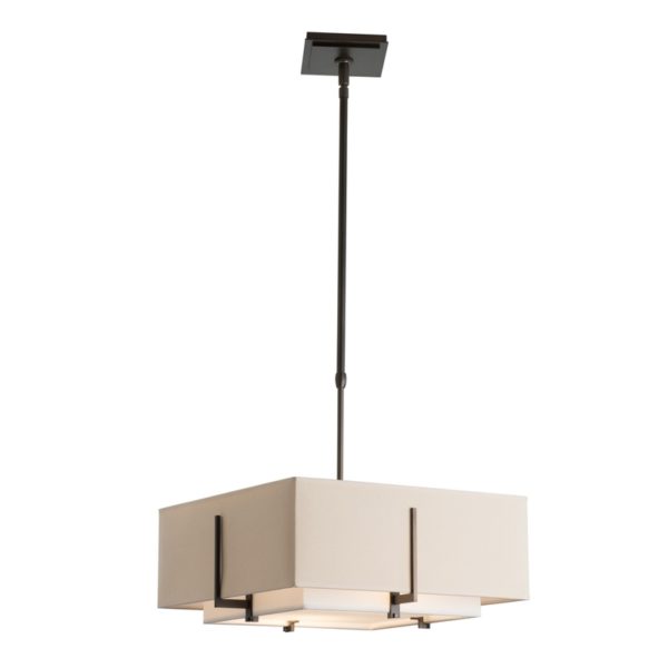 Hubbardton Forge Exos Square Small Double Shade Pendant