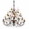 Hubbardton Forge Ball Basket 36 Arm Chandelier