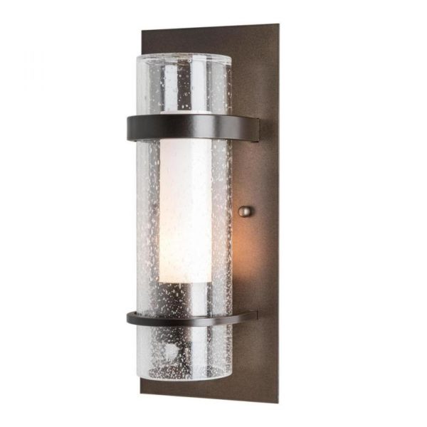Hubbardton Forge Banded Seeded Glass Indoor Sconce