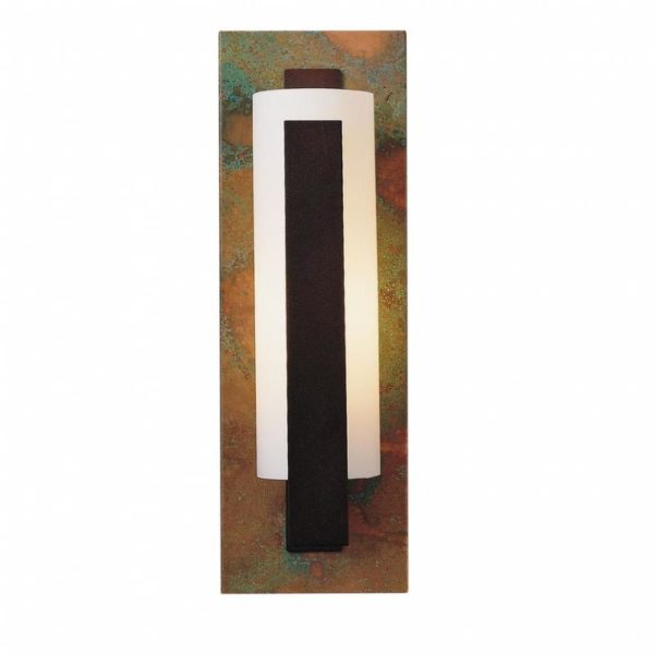 Hubbardton Forge Forged Vertical Bar Sconce - Steel Backplate