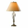 Hubbardton Forge Forged Leaves and Vase Table Lamp
