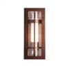 Hubbardton Forge Banded Seeded Glass Small Outdoor Sconce
