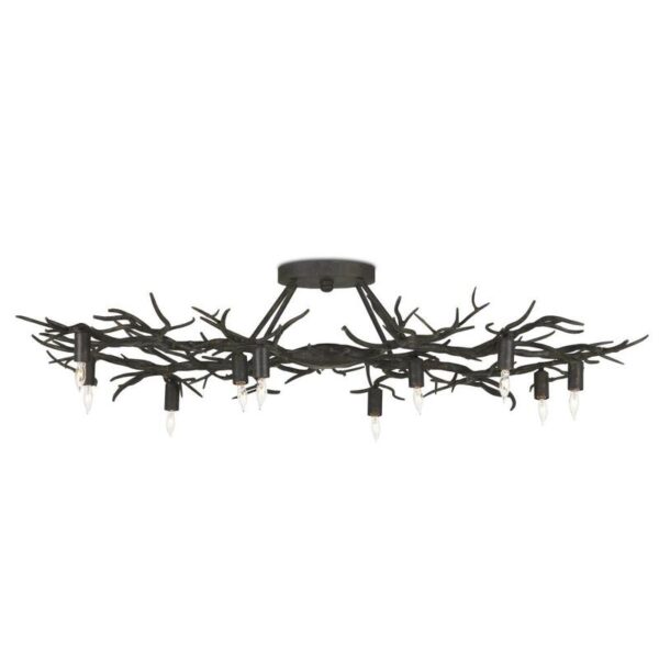 Currey Rainforest Bronze Semi Flush 9000 0981