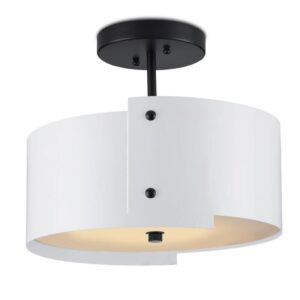 Currey Ritsu White Semi Flush 9000 0982