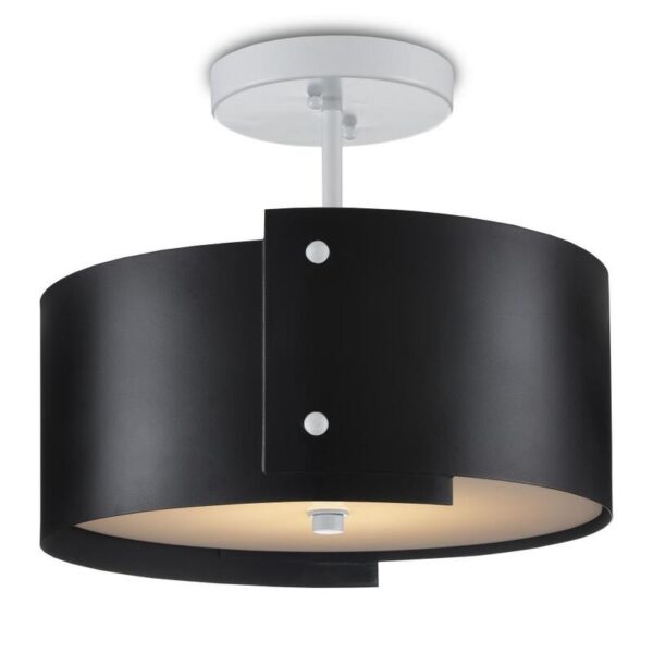Currey Ritsu Black Semi Flush 9000 0983