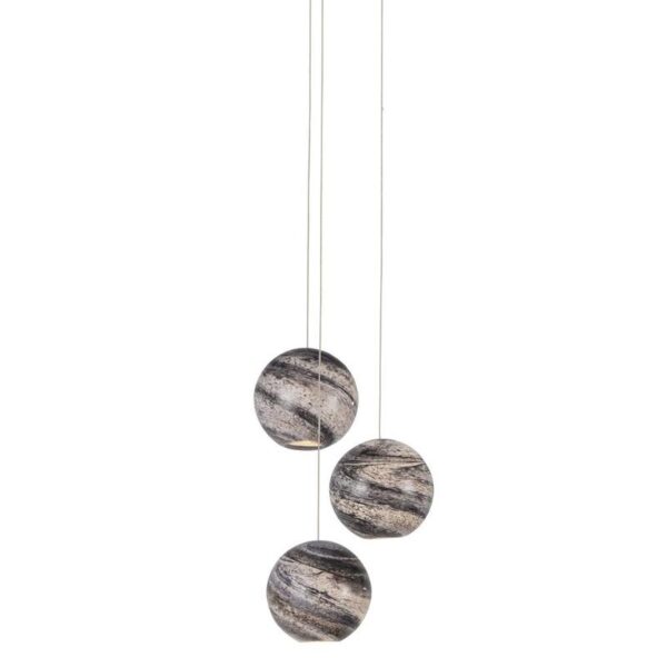 Currey Palatino 3 Light Multi Drop Pendant 9000 1006