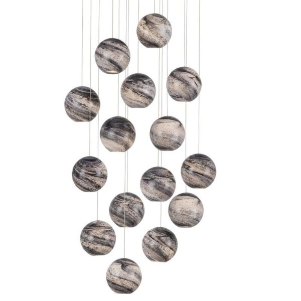 Currey Palatino Round 15 Light Multi Drop Pendant 9000 1008