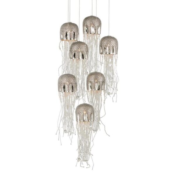 Currey Medusa Round 7 Light Multi Drop Pendant 9000 1028