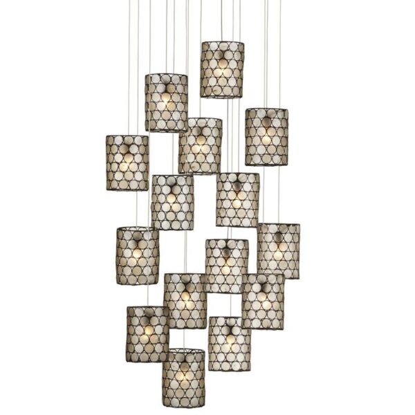 Currey Regatta Round 15 Light Multi Drop Pendant 9000 1050