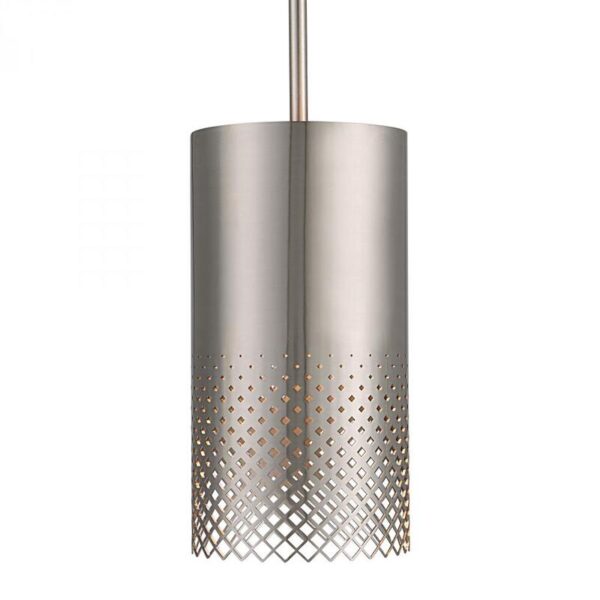 Uttermost Manheim 1 Light Nickel Cylinder Pendant 21568
