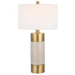 Uttermost Adelia Ivory & Brass Table Lamp 30124 1