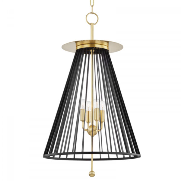 4 LIGHT PENDANT 1018 AGB BK