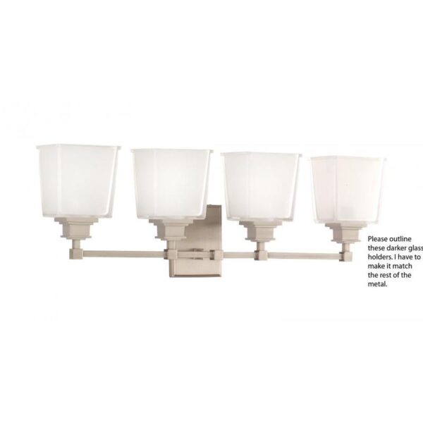 4 LIGHT BATH BRACKET 1954 PC