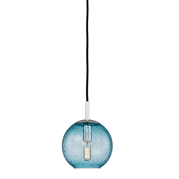 1 LIGHT PENDANT BLUE GLASS 2007 PC BL