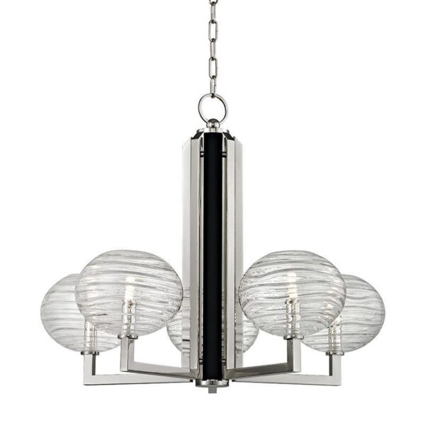 5 LIGHT CHANDELIER 2415 PN