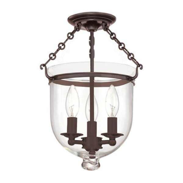 3 LIGHT SEMI FLUSH 251 OB C1