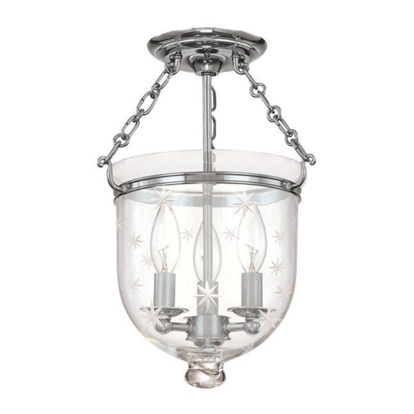3 LIGHT SEMI FLUSH 251 PN C3