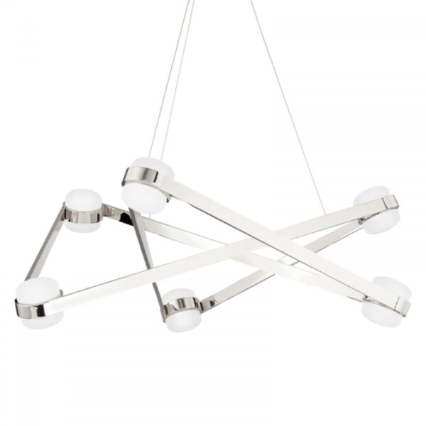 6 LIGHT CHANDELIER 2738 PN