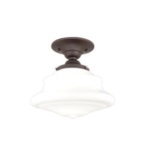 1 LIGHT SEMI FLUSH 3409F OB