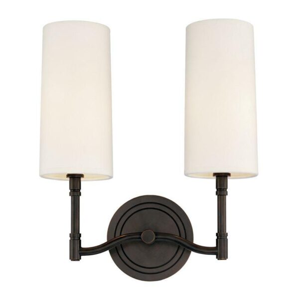 2 LIGHT WALL SCONCE 362 OB