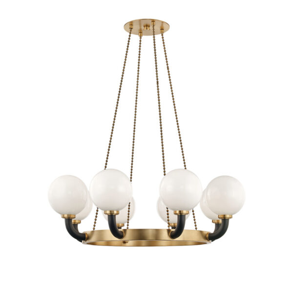 8 LIGHT PENDANT 3646 AGB BK