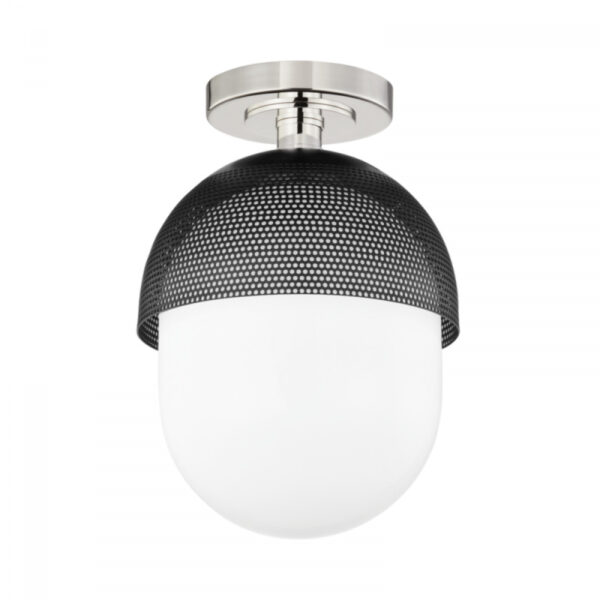 1 LIGHT SEMI FLUSH 6110 PN BK