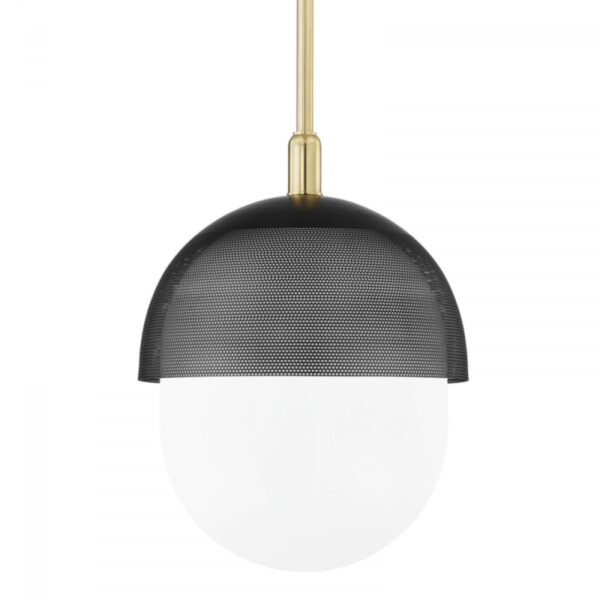 1 LIGHT LARGE PENDANT 6119 AGB BK
