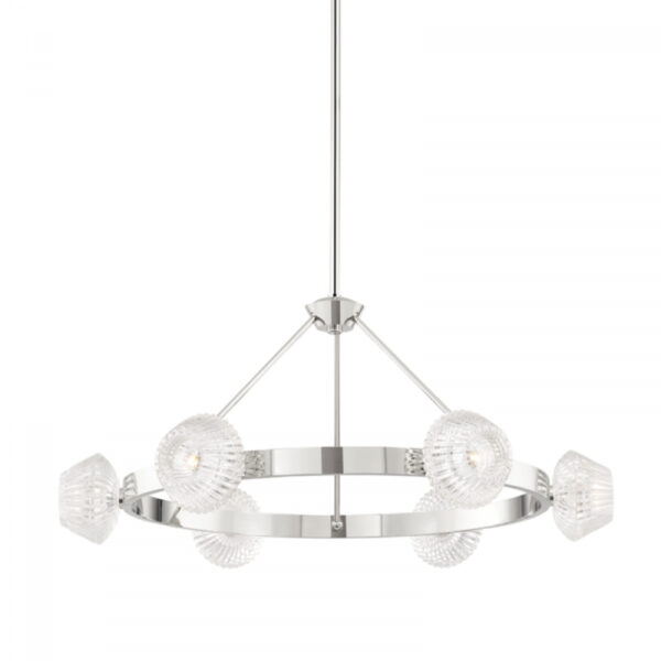 6 LIGHT CHANDELIER 6135 PN