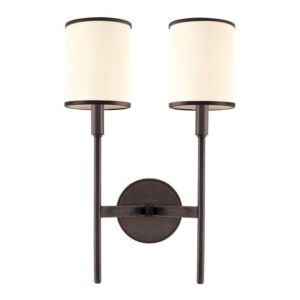 2 LIGHT WALL SCONCE 622 OB