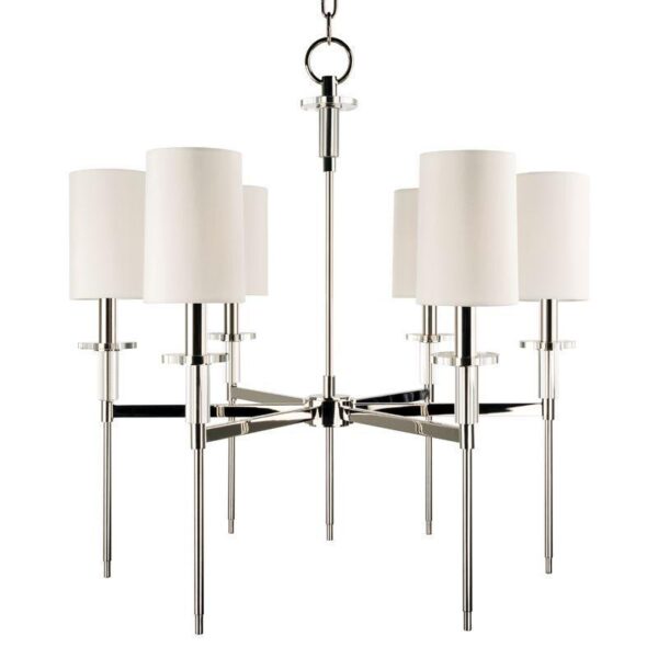 6 LIGHT CHANDELIER 8516 PN