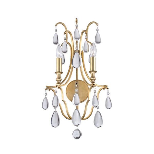 2 LIGHT WALL SCONCE 9302 AGB