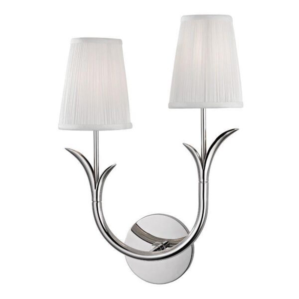 2 LIGHT LEFT WALL SCONCE 9402L PN