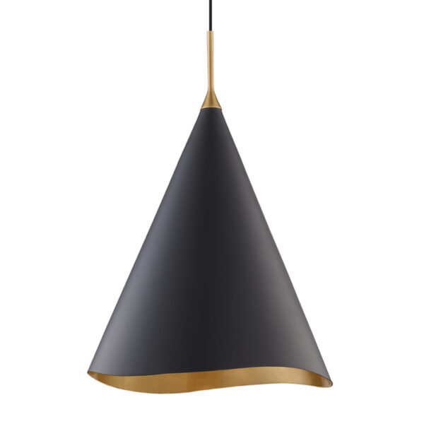1 LIGHT LARGE PENDANT 9618 GL BLK